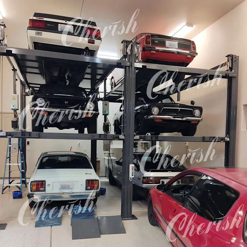 Hydraulic Triple Level Stacker Triple Car Parking Lift-1