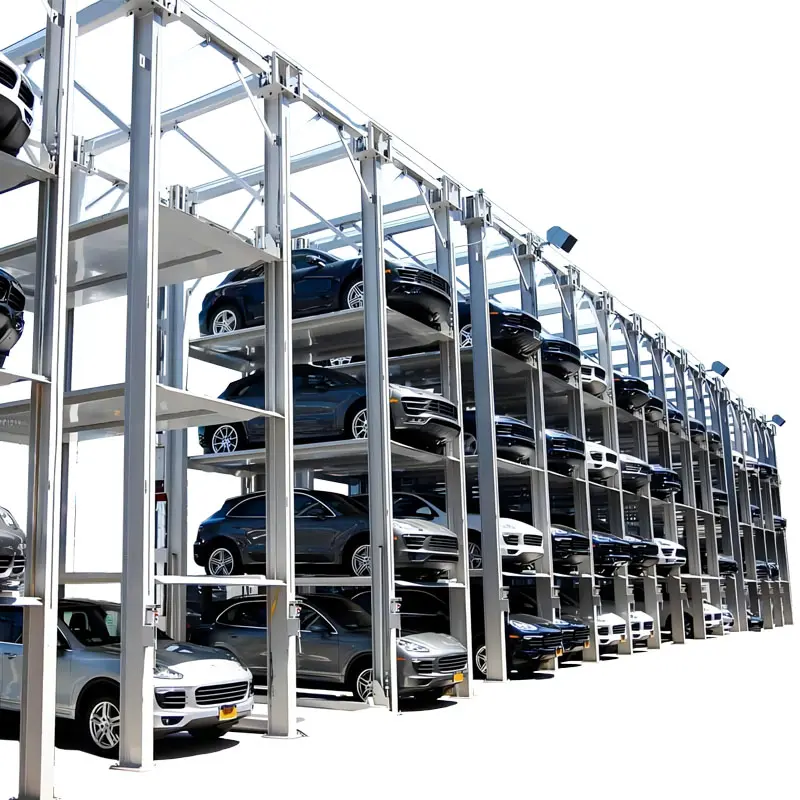 Triple Car Stacker Four Post Car Parking Lifts