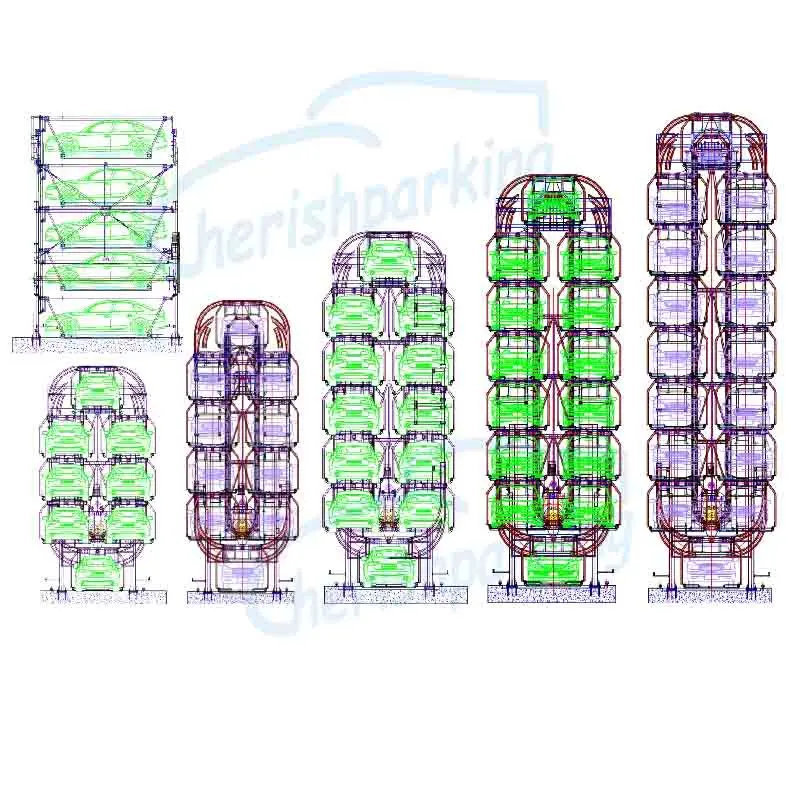 rotary parking system 1
