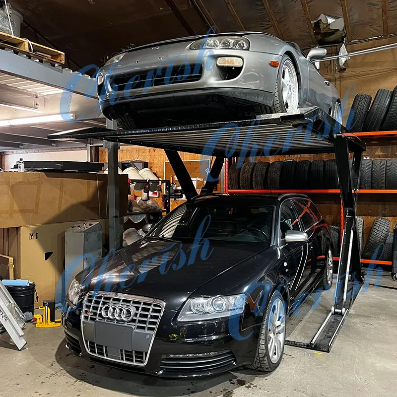 Hydraulic Scissor Parking Lift Auto Car Stacker